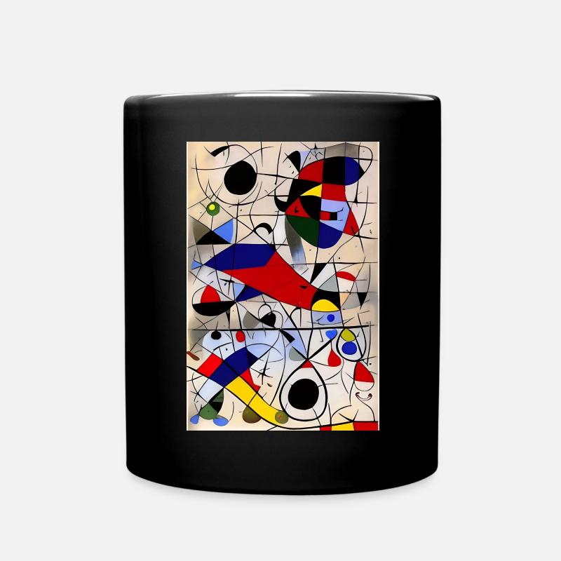 Abstract art - Full Colour Mug - black