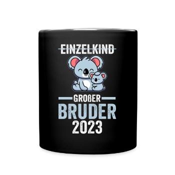 Koala 2023 Bruder - Tasse einfarbig - Schwarz - Vorne