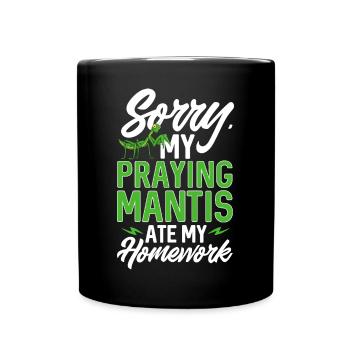 Mante religieuse, collectionneur d’insectes, entomologiste - Mug uni - noir - Devant