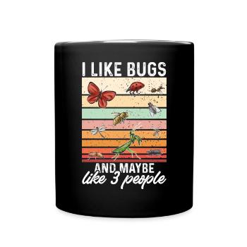 Insect collectors, insects, beetle lovers, entomologists - Full Colour Mug - black - Front