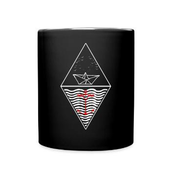 Triangle sea and love - Full Colour Mug - black - Front