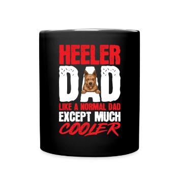 Australian Cattle Dog Red Blue Heeler - Tasse einfarbig - Schwarz - Vorne