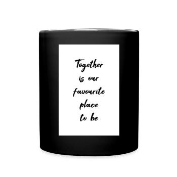 Together is our favourite place to be - Full Colour Mug - black - Front