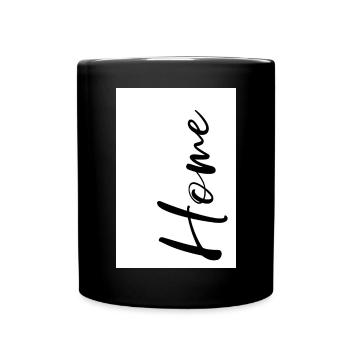 Home Zuhause Poster Design - Full Colour Mug - black - Front