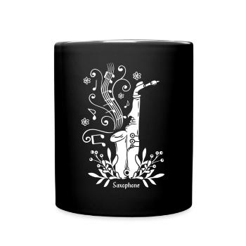 Saxophone Music Instrument Jazz - Mug uni - noir - Devant