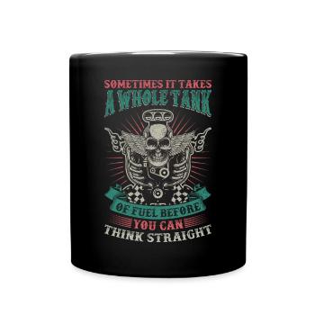 Amateur de moto Motocycliste - Mug uni - noir - Devant