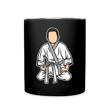 Funny judo kid - Full Colour Mug - black - Front