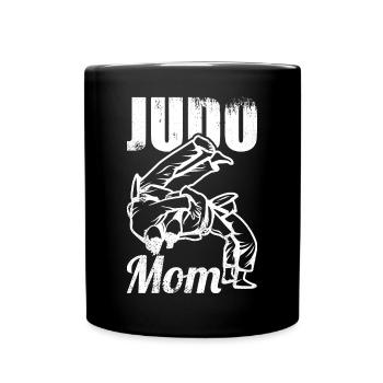 Judo Mama - Tasse einfarbig - Schwarz - Vorne