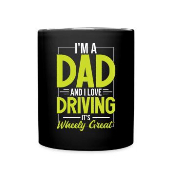 J’adore conduire papa Blague Fête des pères - Mug uni - noir - Devant
