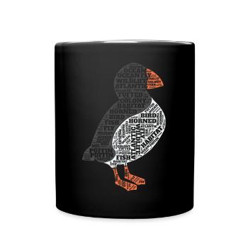 puffin puffin auke birds Lunde - Full Colour Mug - black - Front