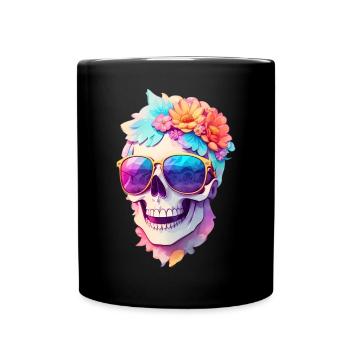 Skull - Full Colour Mug - black - Front