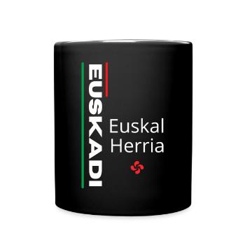 Vibrant Euskal Herria pattern design - Full Colour Mug - black - Front