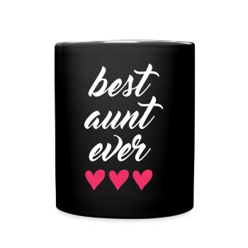 Best Aunt Ever - Full Colour Mug - black - Front