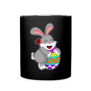 Rabbit Egg - Full Colour Mug - black - Front