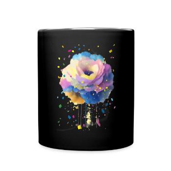 Flower - Full Colour Mug - black - Front