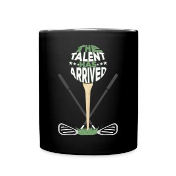 The Talent Has Arrived Golfer Golfing - Full Colour Mug - black - Front