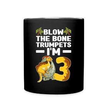 Dinosaurier Geschenke | Dino Kinder Geburtstage - Tasse einfarbig - Schwarz - Vorne