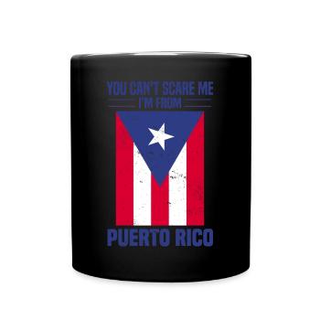 Puerto Rico Flagge | Puerto Ricaner Geschenkideen - Tasse einfarbig - Schwarz - Vorne