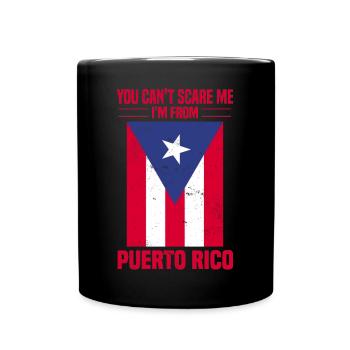 Puerto Rico Flagge | Puerto Ricaner Geschenkideen - Tasse einfarbig - Schwarz - Vorne