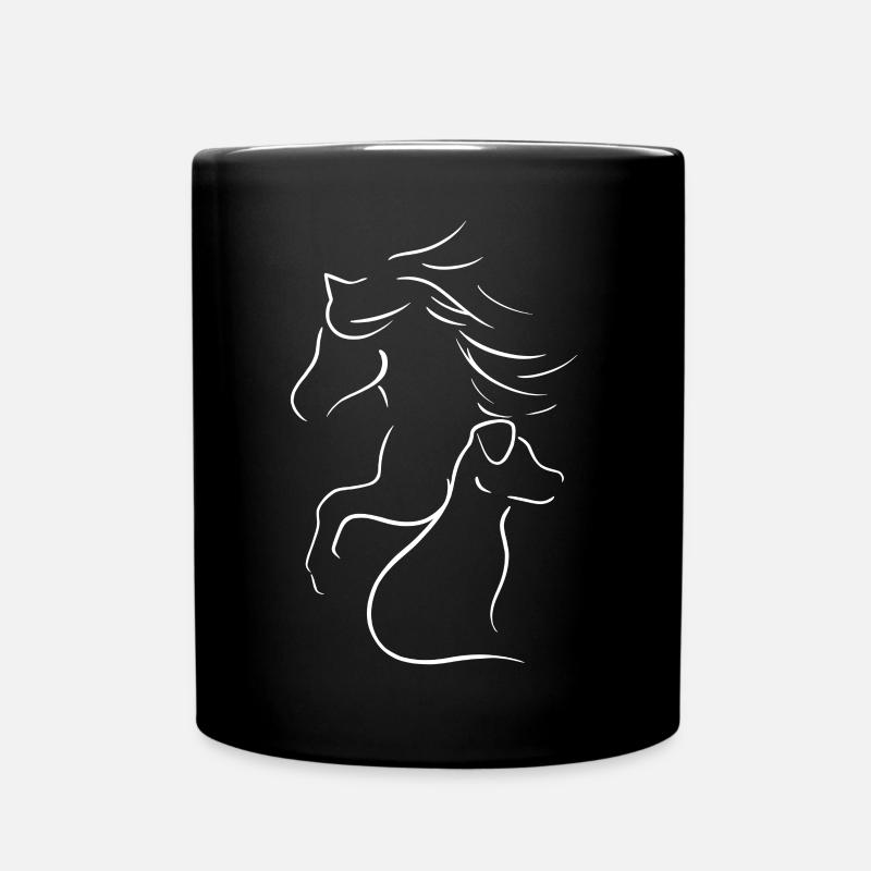 Best Friends weiss - Tasse einfarbig - Schwarz