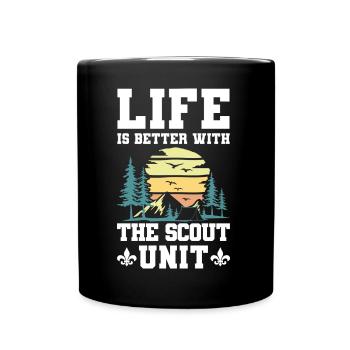 Pfadfinderleiter | Pfadfinder Scouting Geschenk - Tasse einfarbig - Schwarz - Vorne