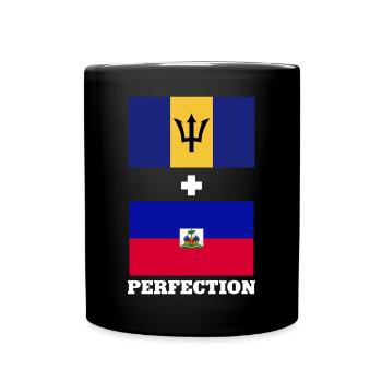 Barbados flag Barbadian bayan - Full Colour Mug - black - Front