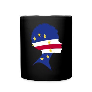 Cape Verde flag Cabo Verde flag - Full Colour Mug - black - Front