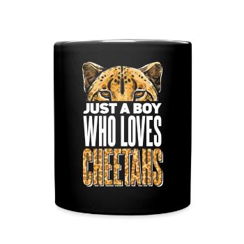 Leopard Gepard Afrikanische Tierwelt - Tasse einfarbig - Schwarz - Vorne