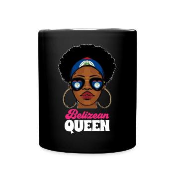Belize Flagge Belizer - Tasse einfarbig - Schwarz - Vorne