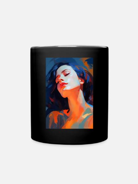 Traum-Reflexion - Tasse einfarbig - Schwarz