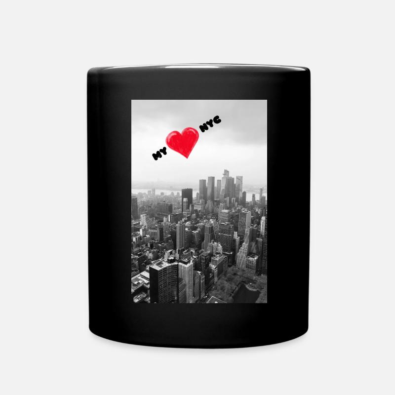 My love NYC - Full Colour Mug - black
