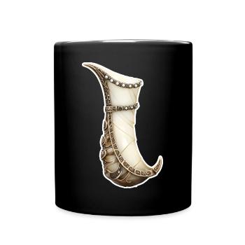 Viking Drinking Horn Fantasy RPG Shirt - Full Colour Mug - black - Front