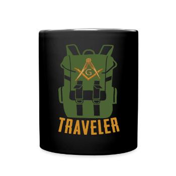 Masonic Freemasonry Fraternal - Tasse einfarbig - Schwarz - Vorne