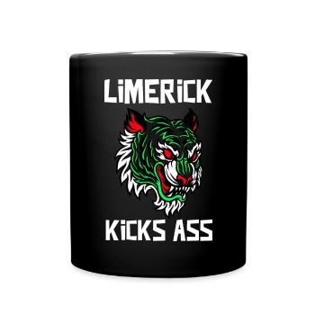 Limerick Kicks Ass Ireland - Full Colour Mug - black - Front