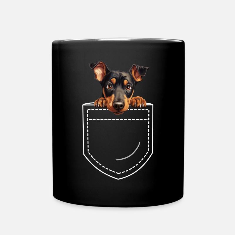 Chien Doberman - Mug uni - noir