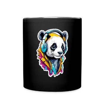 Panda - Full Colour Mug - black - Front