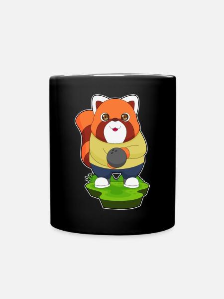Panda roux Bowling Bowling Ball Sport - Mug uni - noir