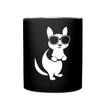 Funny Squirrel Wearing Sunglasses Squirrels - Full Colour Mug - black - Front