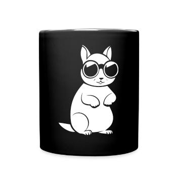 Funny Squirrel Wearing Sunglasses Squirrels - Full Colour Mug - black - Front