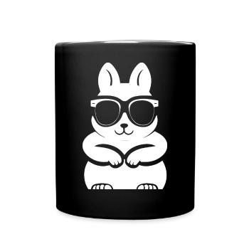 Funny Squirrel Wearing Sunglasses Squirrels - Full Colour Mug - black - Front