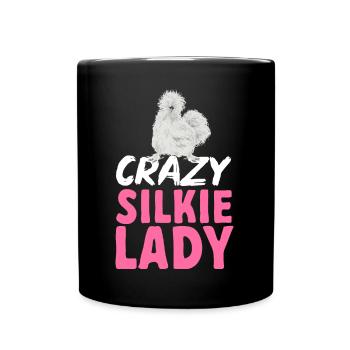 Seidenhuhn Poulet soyeux - Mug uni - noir - Devant