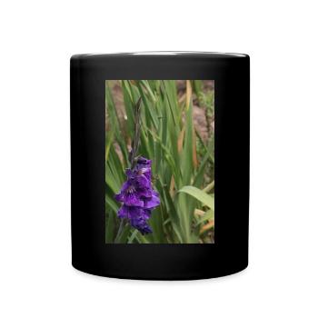Gladiolus – starch in bloom - Full Colour Mug - black - Front
