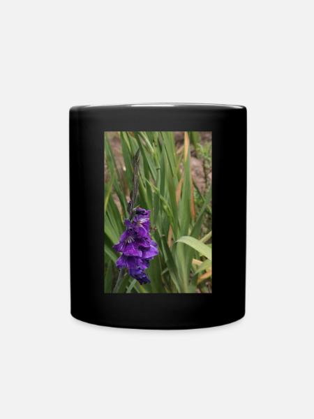 Glaïeul – amidon en fleurs - Mug uni - noir