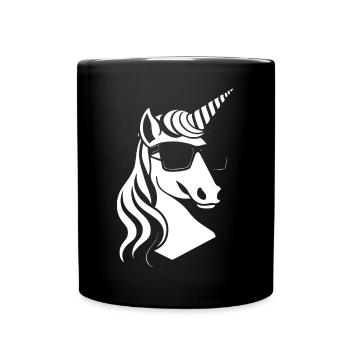 Einhörner Anime Einhorn Manga Märchen Sonnenbrille - Tasse einfarbig - Schwarz - Vorne