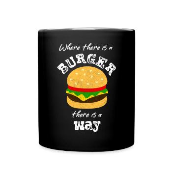 Burger Hamburger - Full Colour Mug - black - Front