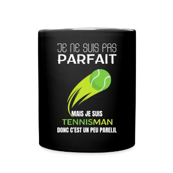 Tennisman Pas Parfait - Mug uni - noir - Devant