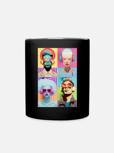 Musique Pop Art - Mug uni - noir