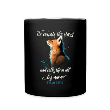 Bible Verse Christian Religious Motif - Full Colour Mug - black - Front