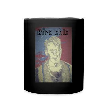 Afro-Chic - Tasse einfarbig - Schwarz - Vorne