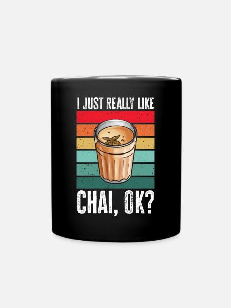 Chai Tee Masala Chai - Tasse einfarbig - Schwarz
